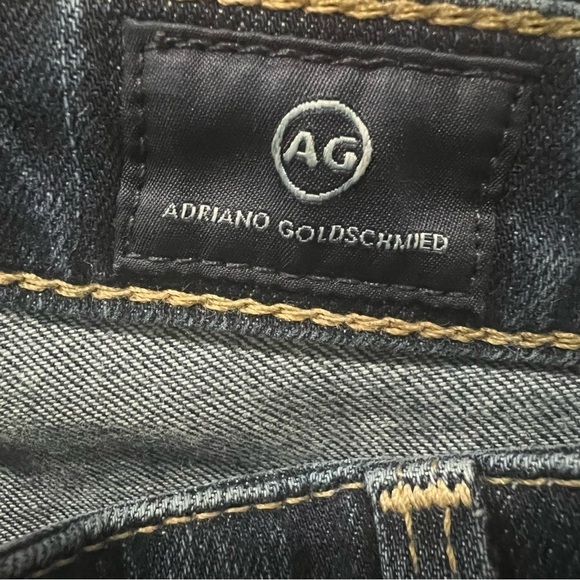 AG Adriano Goldschmied 27 Super Skinny Ankle Distressed Raw Hem Jeans R6 - Picture 3 of 6